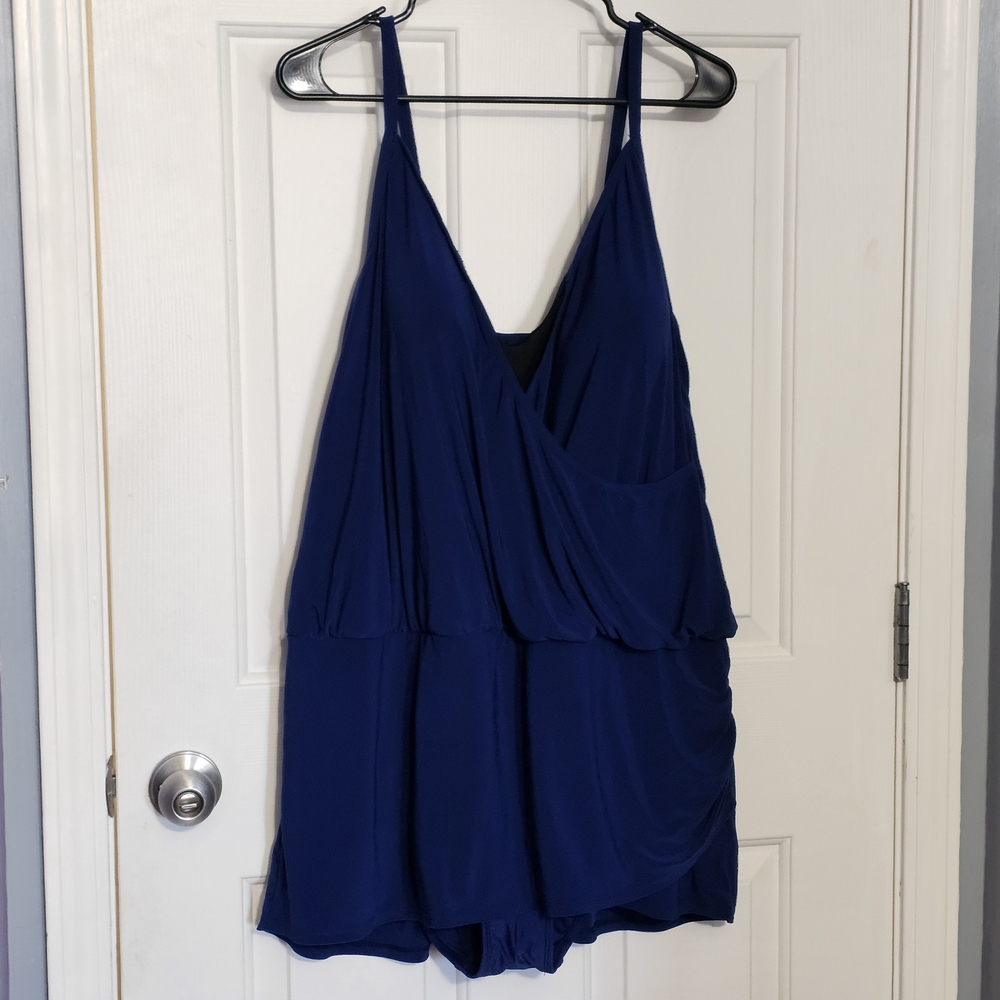Elegant Blue Women's Swim Suit